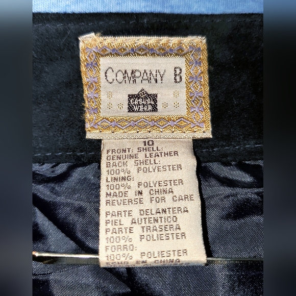 Ladies Genuine Suede Leather SKIRT, size 10 - Picture 5 of 6